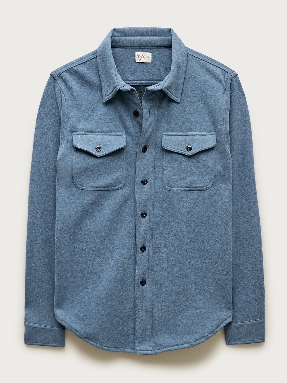 J. CREW Seaboard soft-knit shirt in Heather Washed Indigo Size M NWD $118
BV899